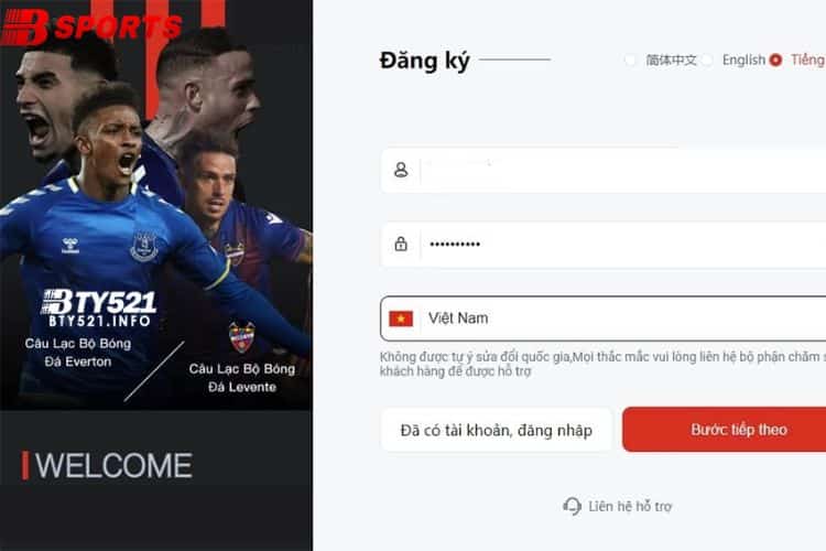 Đăng ký Bty521 trên máy tính