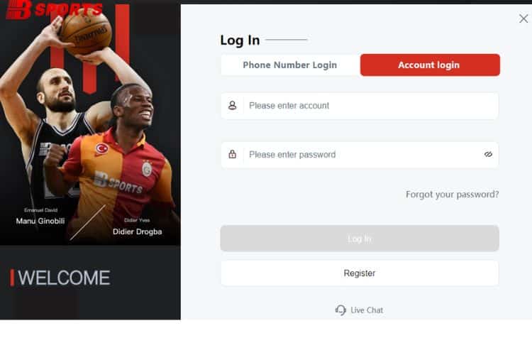 Nhập thông tin đăng nhập Bty521