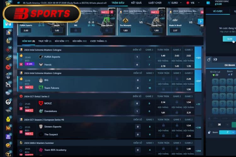 Sảnh TF Esports mang đến đa dạng trải nghiệm