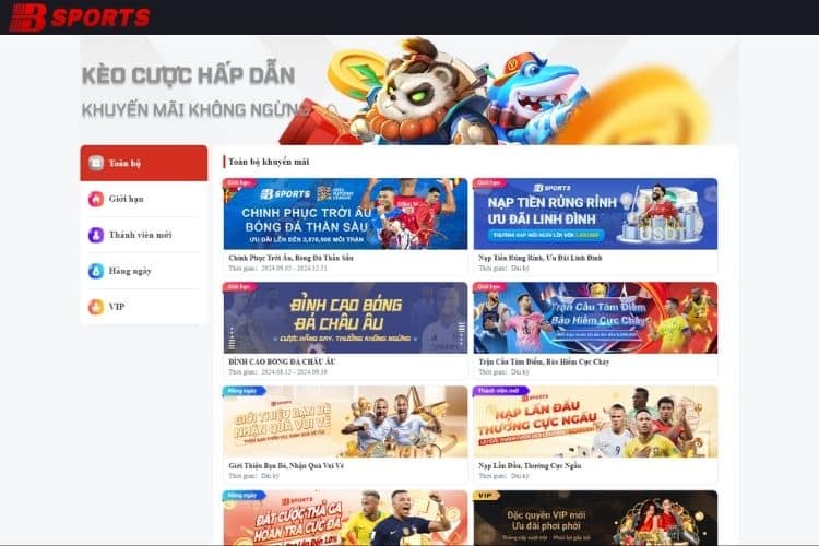 Các chương trình khuyến mãi đa dạng