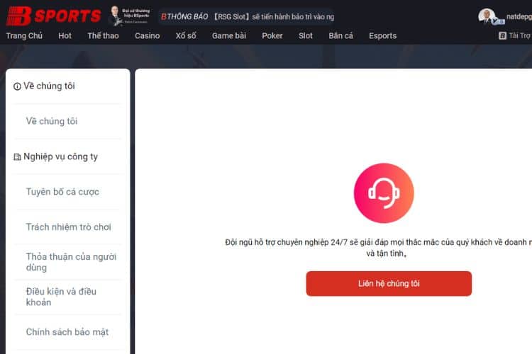 Phương thức liên hệ qua email