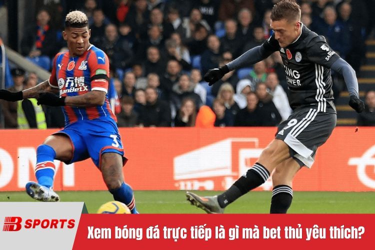 Xem bóng đá trực tiếp là gì mà bet thủ yêu thích?